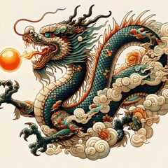Fototapeta premium chinese dragon design