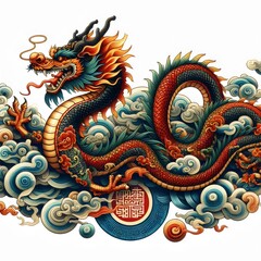 Fototapeta premium chinese style dragon