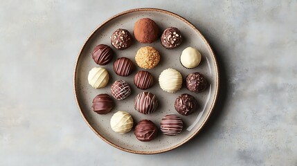 Obraz premium gourmet chocolate truffles