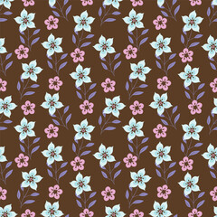 Obraz premium Abstract elegance pattern with floral background.