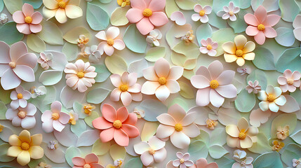 Art of flowers, wallpaper, the beautiful art of beautiful flowers