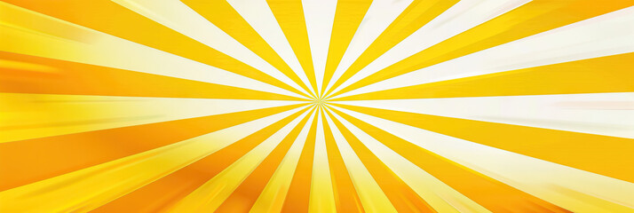 Fototapeta premium Yellow Sunburst School Scene: A sunny yellow and white abstract background for elementary schools, evoking feelings of warmth and happiness with its sunburst design.