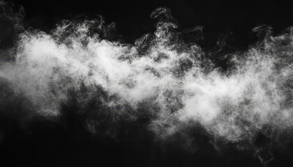 A soft plume of ambient smoke dances gracefully against a dark background