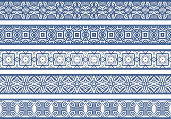 Seamless decorative borders