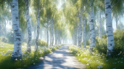 sun rays in the forest