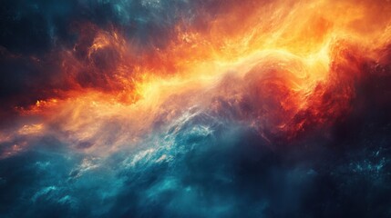 Fototapeta premium fire in the sky