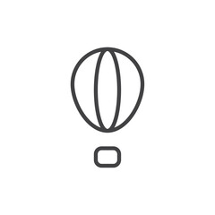 Air balloon icon Thin outline art symbol