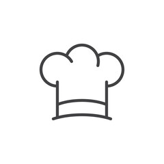Chef icon Thin outline art symbol