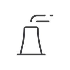 chimney Thin outline art symbol