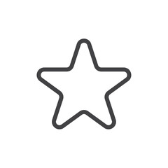 Favourite icon Thin outline art symbol