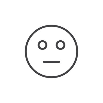 recommend clip art: Flushed icon Thin outline art symbol