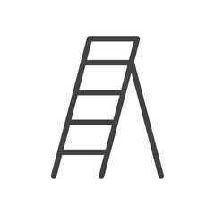 Ladder icon Thin outline art symbol