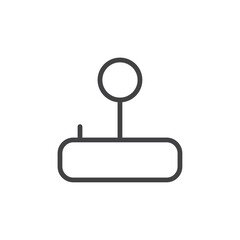 Joystick icon Thin outline art symbol