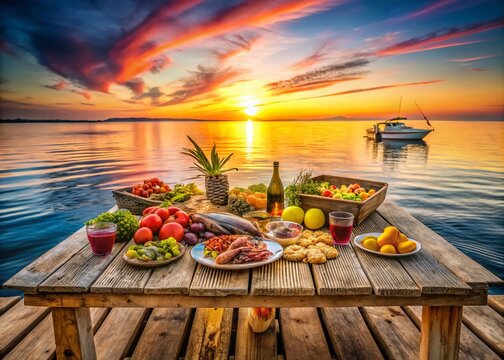 Dawn at Valras Pier: Tranquil Coastal Food Photography Experience