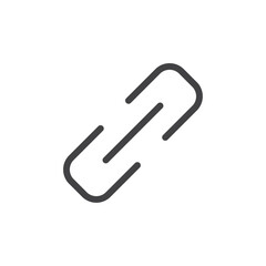 Link icon Thin outline art symbol