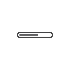 Loading icon Thin outline art symbol