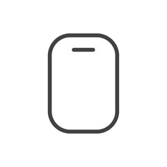 Mobile icon Thin outline art symbol