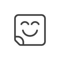 Sticker icon Thin outline art symbol
