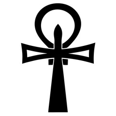 Ankh Silhouette vector illustration