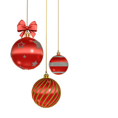 red christmas balls