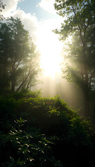 Fototapeta premium With love to nature isolated with white highlights, png