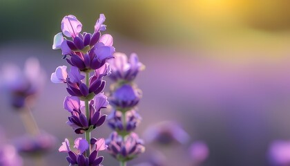 Obraz premium Vibrant Purple Flowers in Soft Focus