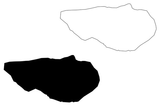 Sulaymaniyah City (Republic of Iraq, Kurdistan Region) map vector illustration, scribble sketch City of Slemani map