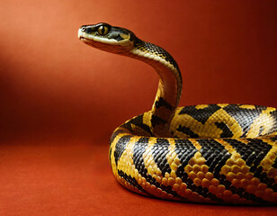 Obraz premium The year of the snake. Snake as a symbol of the new Chinese year.
