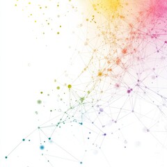 Abstract colorful background featuring vibrant dots and splashes, creating a dynamic and playful visual experience.