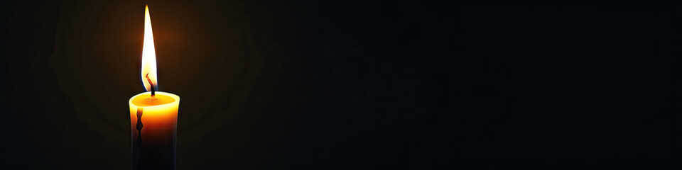Eerie Black: A dark background with a single flickering candle providing the only light.