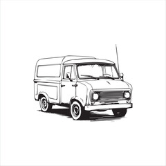 Art & truck with trailer