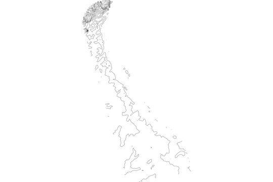 Delaware 1-bit contour map topography. Detailed elevation terrain lines in minimalist black and white vector graphic style. Scalable SVG file for cartography, GIS visualization, graphic design