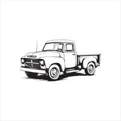 Obraz premium Art & truck with trailer