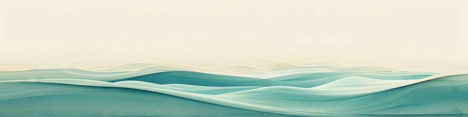 Subtle Gradient, Teal Wave: A soft, teal gradient washes over a neutral-toned surface, creating a soothing, ripple effect.