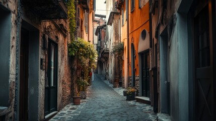 Fototapeta premium Old Buildings in Cuneo