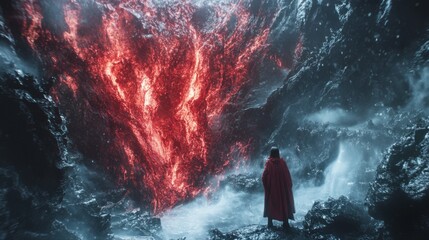 Fototapeta premium person in the water