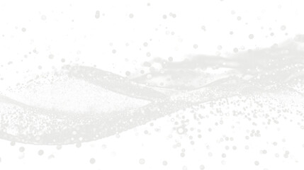 bright white magical glitter wave isolated on white or transparent png