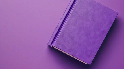 Purple book cover on violet background with minimal design