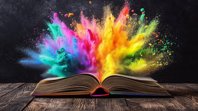 With rainbow pages spanning across the book, this book symbolizes creativity and the magic of reading while representing the LGBT community's diversity and inclusion.