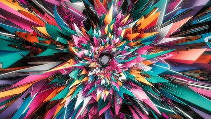 Fototapeta premium 3d colorful abstract background design