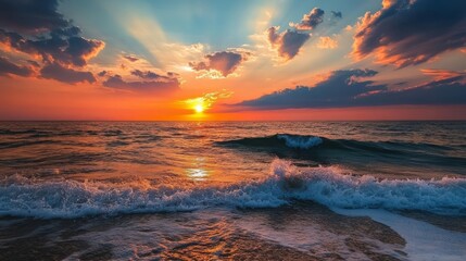 Sea sunset