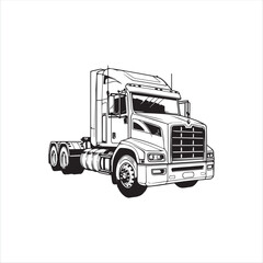 truck isolated on white background