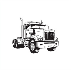 truck isolated on white background