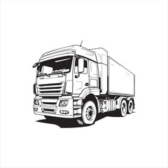 truck isolated on white