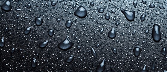 several drops of water..Or, if you prefer maintaining the original sentence structure:..A few more drops of water on the black