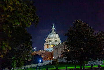 United States Capitol at night