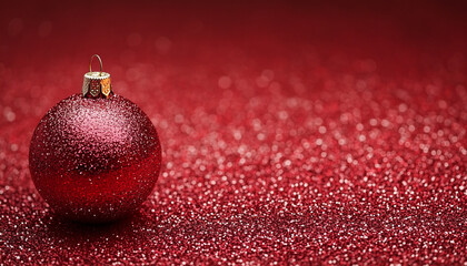 Stunning Red Glitter Background