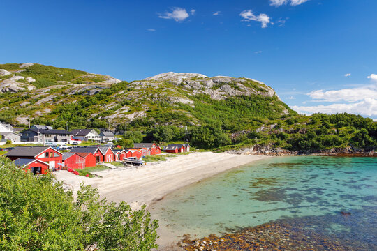 The beach Kvalvika, Norway