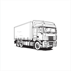 truck isolated on white