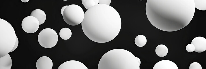 Minimalist Spheres: A simple, yet visually striking background with large, white spheres against a black background, creating an illusion of depth.